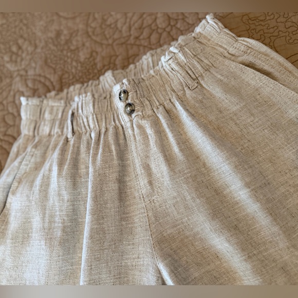 Briggs New York Beige Cream Natural Linen Blend Pants, Size S - Picture 5 of 12